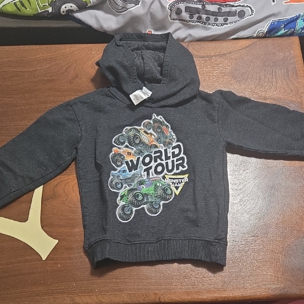Kids Dark Grey Monster Jame Hoodie
